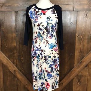 Floral 3/4 Length Dress